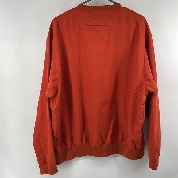 DULUTH TRADING CO. Orange Bogey Golf Wind Shirt long sleeve active sz  L - Picture 7 of 7